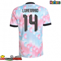 Camisa de Futebol Bélgica Dodi Lukebakio #14 Equipamento Secundário Mundo 2026 Manga Curta